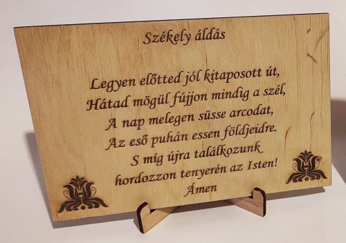  Székely áldás plakett